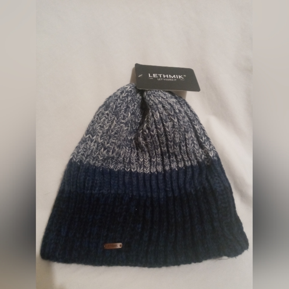 Lethmik Blue Knitted Hat